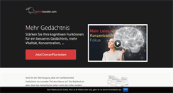 Desktop Screenshot of gehirnbooster.com